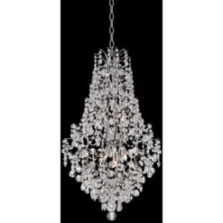 Marilyn 18 1/4" Wide Chrome And Crystal Chandelier 13 Marilyn 18 1/4" Wide Chrome And Crystal Chandelier -Golden Lighting Shop marilyn 18 and one quarter inch wide chrome and crystal chandelier 7c555views4