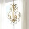 Marley 13" Wide Gold Metal And Crystal 3-Light Chandelier -Golden Lighting Shop marley 13 inch wide gold metal and crystal 3 light chandelier 91t32cropped