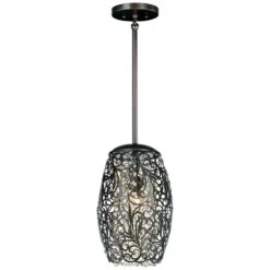 Maxim Arabesque 6 1/2" Wide Oil Rubbed Bronze Mini Pendant -Golden Lighting Shop maxim arabesque 6 and one half inch wide oil rubbed bronze mini pendant 23y13views1