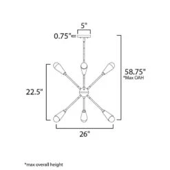 Maxim Lovell 26" Wide Black 6-Light LED Pendant Light 7 Maxim Lovell 26" Wide Black 6-Light LED Pendant Light -Golden Lighting Shop maxim lovell 26 inch wide black 6 light led pendant light 98h89views1