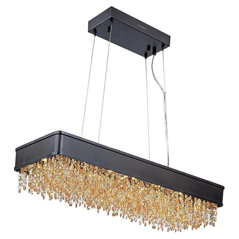 Maxim Mystic 32"W Bronze LED Kitchen Island Light Pendant 4 Maxim Mystic 32"W Bronze LED Kitchen Island Light Pendant - Image 2