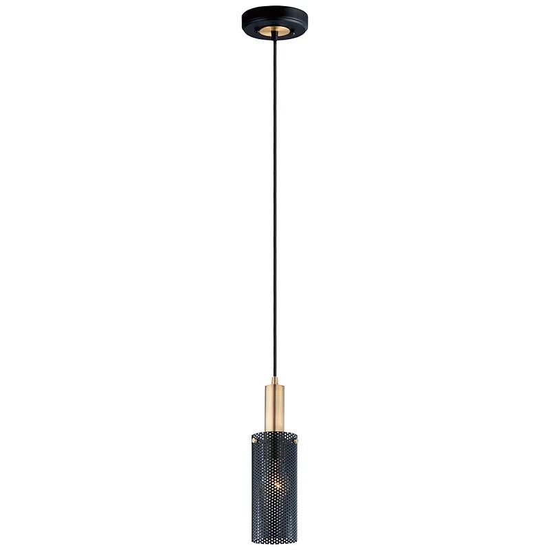 Maxim Perf 3 1/2" Wide Black Mini Pendant Light 3 Maxim Perf 3 1/2" Wide Black Mini Pendant Light