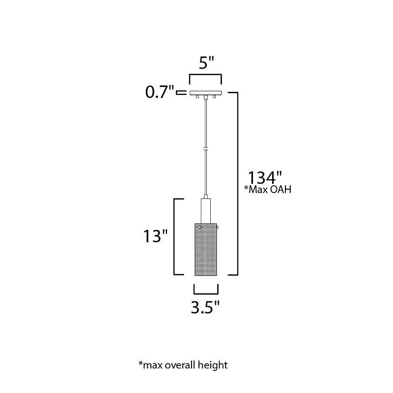 Maxim Perf 3 1/2" Wide Black Mini Pendant Light 6 Maxim Perf 3 1/2" Wide Black Mini Pendant Light - Image 4