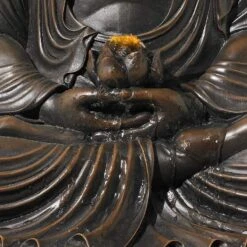 Meditating 27 1/2" High Bronze Seated Buddha Fountain -Golden Lighting Shop meditating 27 and one half inch high bronze seated buddha fountain v7990views2