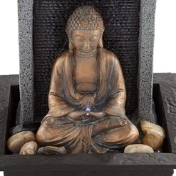 Meditating Buddha 11" High Tabletop Fountain -Golden Lighting Shop meditating buddha 11 inch high tabletop fountain 79r79views1