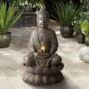 Meditating Buddha 33 1/2" High Indoor-Outdoor Water Fountain -Golden Lighting Shop meditating buddha 33 and one half inch high indoor outdoor water fountain 1g506cropped