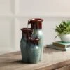 Mediterranean Jar 11 1/2" High Ceramic Tabletop Fountain -Golden Lighting Shop mediterranean jar 11 and one half inch high ceramic tabletop fountain 1g456cropped