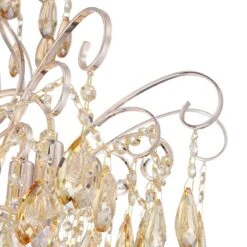 Mellie 24" Wide Champagne Gold And Crystal Chandelier -Golden Lighting Shop mellie 24 inch wide champagne gold and crystal chandelier 63c74views1