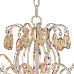 Mellie 24" Wide Champagne Gold And Crystal Chandelier -Golden Lighting Shop mellie 24 inch wide champagne gold and crystal chandelier 63c74views2