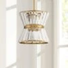 Melwick 10" Wide Soft Gold Crystal Mini Pendant -Golden Lighting Shop melwick 10 inch wide soft gold crystal mini pendant 300p1cropped