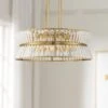 Melwick 28" Wide Soft Gold Crystal 12-Light Pendant -Golden Lighting Shop melwick 28 inch wide soft gold crystal 12 light pendant 301p1cropped
