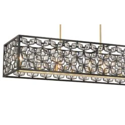 Metropolitan Brookcrest 39 1/4" Wide Crystal Kitchen Island Light 7 Metropolitan Brookcrest 39 1/4" Wide Crystal Kitchen Island Light -Golden Lighting Shop metropolitan brookcrest 39 and one quarter inch wide crystal kitchen island light 90y61views1
