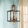 Metropolitan Chateau Nobles 14" Wide Raven Bronze 4-Light Pendant -Golden Lighting Shop metropolitan chateau nobles 14 inch wide raven bronze 4 light pendant 13d42cropped