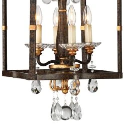 Metropolitan Chateau Nobles 14" Wide Raven Bronze 4-Light Pendant -Golden Lighting Shop metropolitan chateau nobles 14 inch wide raven bronze 4 light pendant 13d42views1