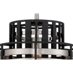 Metropolitan Presten 10" Wide Coal Black Mini Pendant Light -Golden Lighting Shop metropolitan presten 10 inch wide coal black mini pendant light 95t62views2