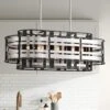 Metropolitan Presten 32" Wide Coal Black 8-Light Island Pendant Light -Golden Lighting Shop metropolitan presten 32 inch wide coal black 8 light island pendant light 95t65cropped