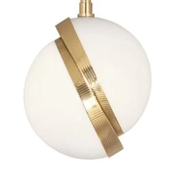 Michael Berman Brut 7" Wide Modern Brass Mini-Pendant Light -Golden Lighting Shop michael berman brut 7 inch wide modern brass mini pendant light 375n1views1