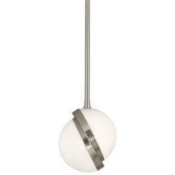 Michael Berman Brut 7" Wide Polished Nickel Mini-Pendant Light