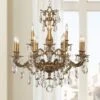Milano 32 1/2" Wide Midnight Swarovski Crystal Chandelier 2 Milano 32 1/2" Wide Midnight Swarovski Crystal Chandelier -Golden Lighting Shop milano 32 and one half inch wide midnight swarovski crystal chandelier n7871cropped