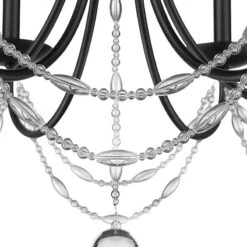 Golden Lighting Mirabella 25 1/2" Wide Matte Black Metal 6-Light Chandelier 10 Golden Lighting Mirabella 25 1/2" Wide Matte Black Metal 6-Light Chandelier -Golden Lighting Shop mirabella 25 and one half inch wide matte black metal 6 light chandelier 041c2views2