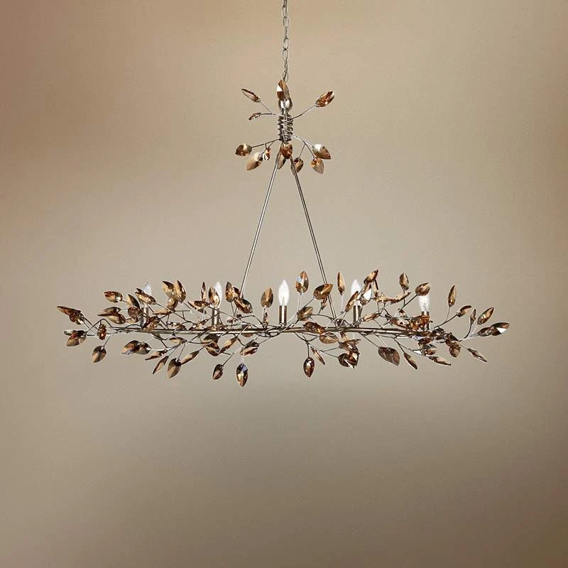 Misthaven 50"W Antique Gold Kitchen Island Light Chandelier 3 Misthaven 50"W Antique Gold Kitchen Island Light Chandelier