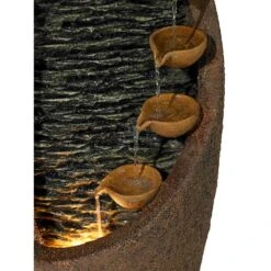 Modern Cascade 34 1/2" High Rustic Garden Fountain -Golden Lighting Shop modern cascade 34 and one half inch high rustic garden fountain r5941views2
