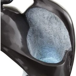 Modern Couple 47" High Black Indoor/Outdoor LED Fountain -Golden Lighting Shop modern couple 47 inch high black indoor outdoor led fountain 17w33views2