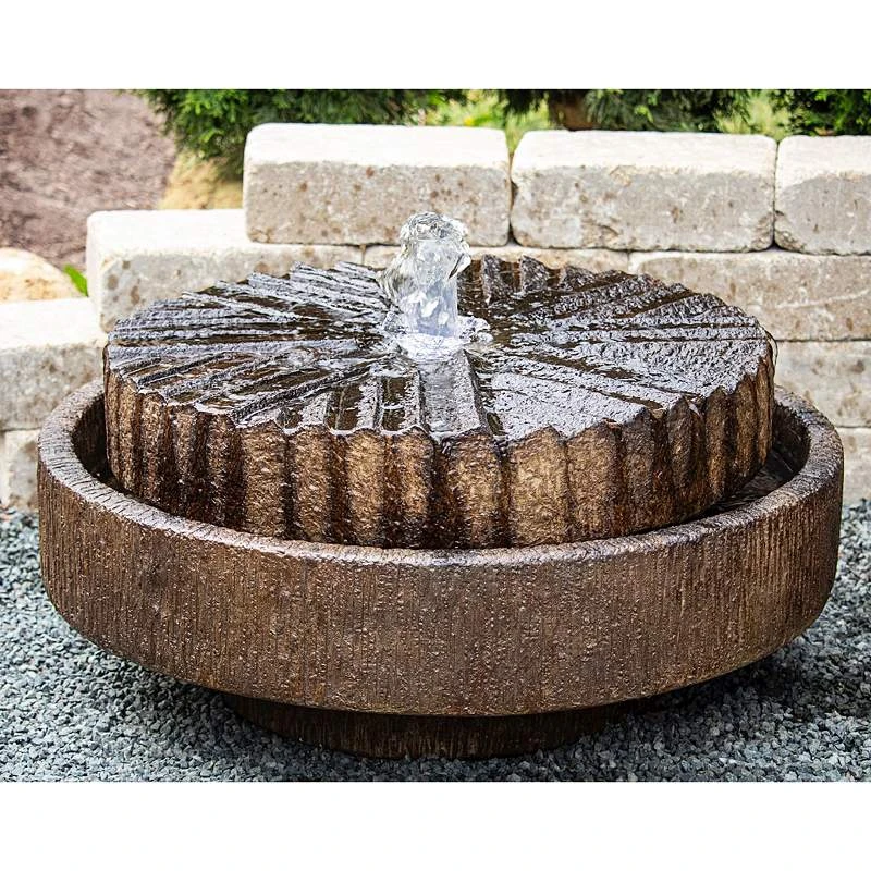 Modern Millstone 14 1/2"H Relic Lava LED Outdoor Fountain 3 Modern Millstone 14 1/2"H Relic Lava LED Outdoor Fountain