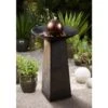Modern Orb 35 1/2" Slate And Copper Bubbler Floor Fountain 2 Modern Orb 35 1/2" Slate And Copper Bubbler Floor Fountain -Golden Lighting Shop modern orb 35 and one half inch slate and copper bubbler floor fountain 66k61cropped
