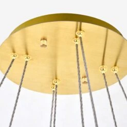 Monroe 31 1/2" Wide Gold And Crystal 2-Tier LED Chandelier -Golden Lighting Shop monroe 31 and one half inch wide gold and crystal 2 tier led chandelier 78k71views4