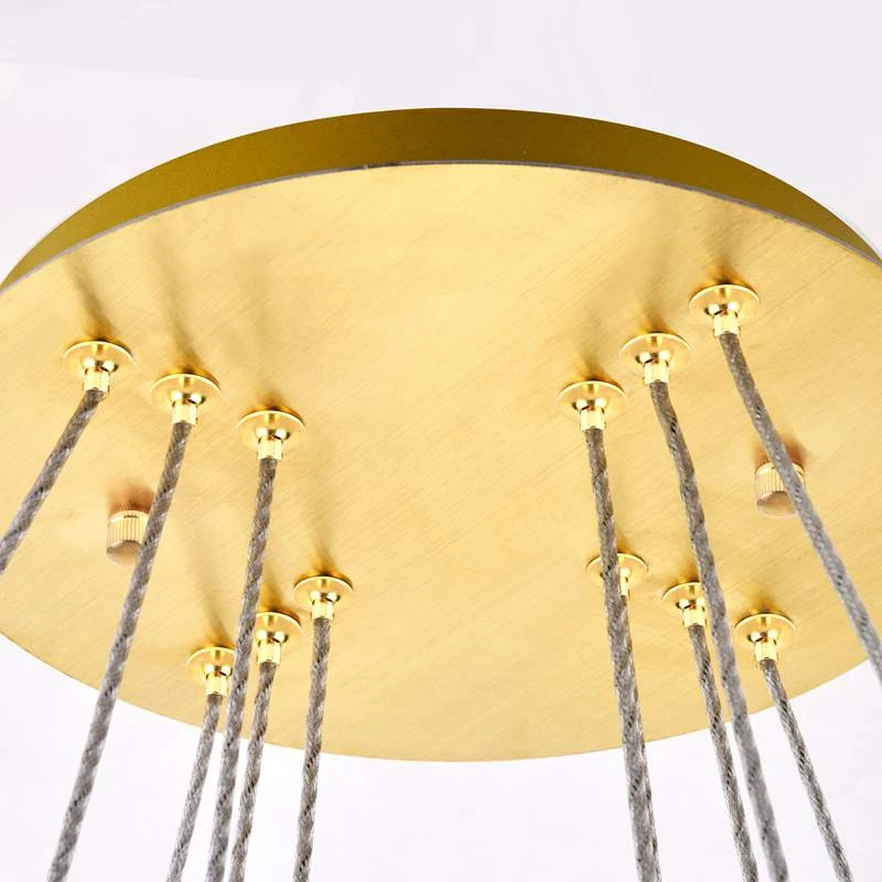 Monroe 31 1/2" Wide Gold And Crystal 3-Tier LED Chandelier 8 Monroe 31 1/2" Wide Gold And Crystal 3-Tier LED Chandelier - Image 6