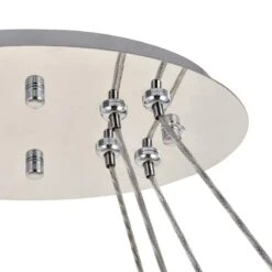 Monroe 41" Wide Chrome And Crystal 2-Tier LED Ring Chandelier -Golden Lighting Shop monroe 41 inch wide chrome and crystal 2 tier led ring chandelier 77h90views4