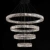 Monroe 42" Wide Chrome And Crystal 4-Tier LED Chandelier -Golden Lighting Shop monroe 42 inch wide chrome and crystal 4 tier led chandelier 77h98cropped