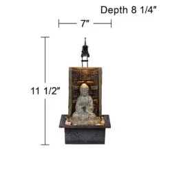 Namaste Buddha 11 1/2" High Indoor Table Fountain -Golden Lighting Shop namaste buddha 11 and one half inch high indoor table fountain y6960views4