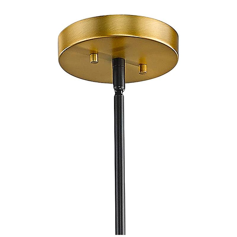 Neutra 56"W Matte Black Foundry Brass 7-Light Kitchen Island Pendant 6 Neutra 56"W Matte Black Foundry Brass 7-Light Kitchen Island Pendant - Image 4