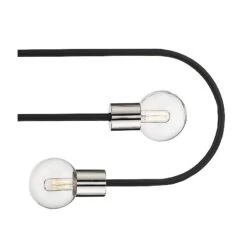 Neutra 6"W Matte Black Polished Nickel 5-Light Kitchen Island Pendant -Golden Lighting Shop neutra 6 inchw matte black polished nickel 5 light kitchen island pendant 96f65views1