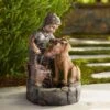 Northport 24 3/4" High Boy Plays With Dog Outdoor Fountain 2 Northport 24 3/4" High Boy Plays With Dog Outdoor Fountain -Golden Lighting Shop northport 24 and three quarter inch high boy plays with dog outdoor fountain 9m486cropped