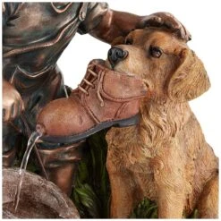 Northport 24 3/4" High Boy Plays With Dog Outdoor Fountain -Golden Lighting Shop northport 24 and three quarter inch high boy plays with dog outdoor fountain 9m486views3