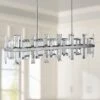 Odette 42" Wide Polished Nickel Kitchen Island Light Pendant 2 Odette 42" Wide Polished Nickel Kitchen Island Light Pendant -Golden Lighting Shop odette 42 inch wide polished nickel kitchen island light pendant 24x34cropped