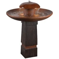 Oswego 31 1/2" High Rustic Modern Rain Fountain With Light -Golden Lighting Shop oswego 31 and one half inch high rustic modern rain fountain with light 66k65