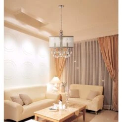 Crystorama Hampton Polished Chrome 14" Wide Mini Chandelier