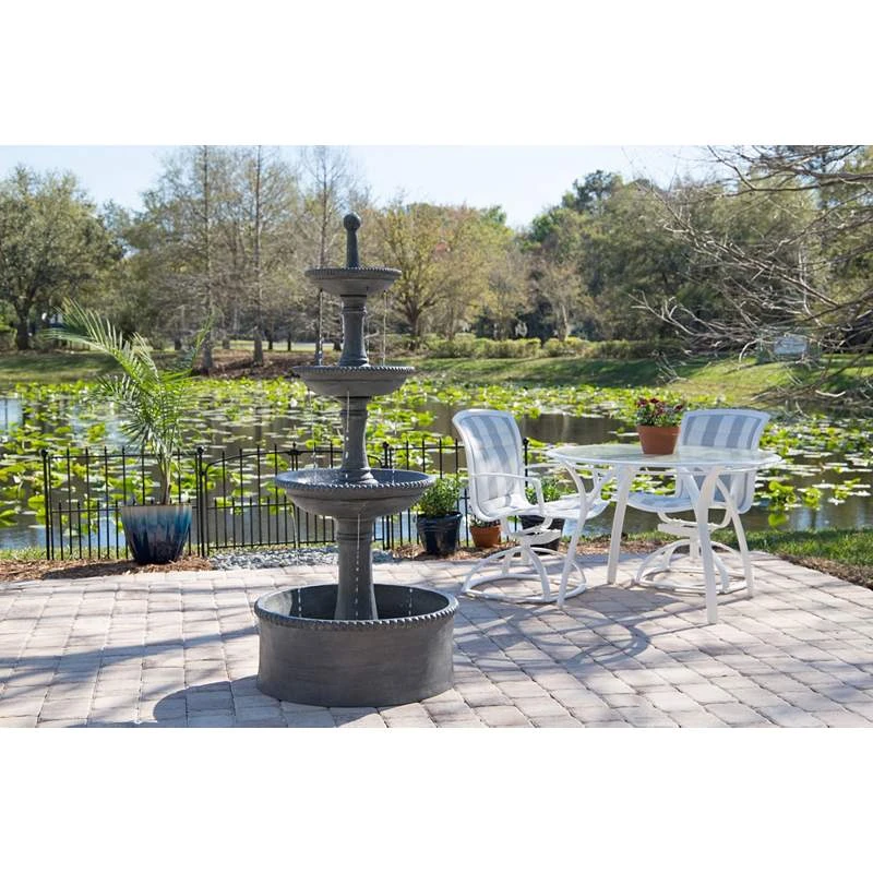 Palace 70" High Tiered Outdoor Courtyard Garden Fountain 7 Palace 70" High Tiered Outdoor Courtyard Garden Fountain - Image 5