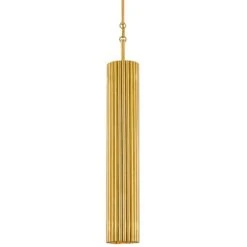 Penfold 4 1/2" Wide Contemporary Gold Leaf Mini Pendant