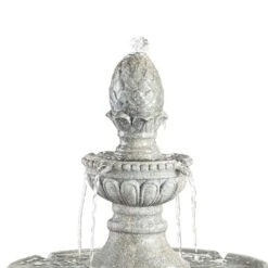 Pineapple Old Stone Finish 44" High 3-Tier Outdoor Garden Fountain -Golden Lighting Shop pineapple old stone finish 44 inch high 3 tier outdoor garden fountain 36w12views1