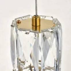 Polaris 12" Wide Gold And Crystal LED Multi Light Pendant -Golden Lighting Shop polaris 12 inch wide gold and crystal led multi light pendant 77j11views3