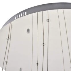 Polaris 24" Wide Chrome And Crystal LED Multi Light Pendant -Golden Lighting Shop polaris 24 inch wide chrome and crystal led multi light pendant 77e00views2