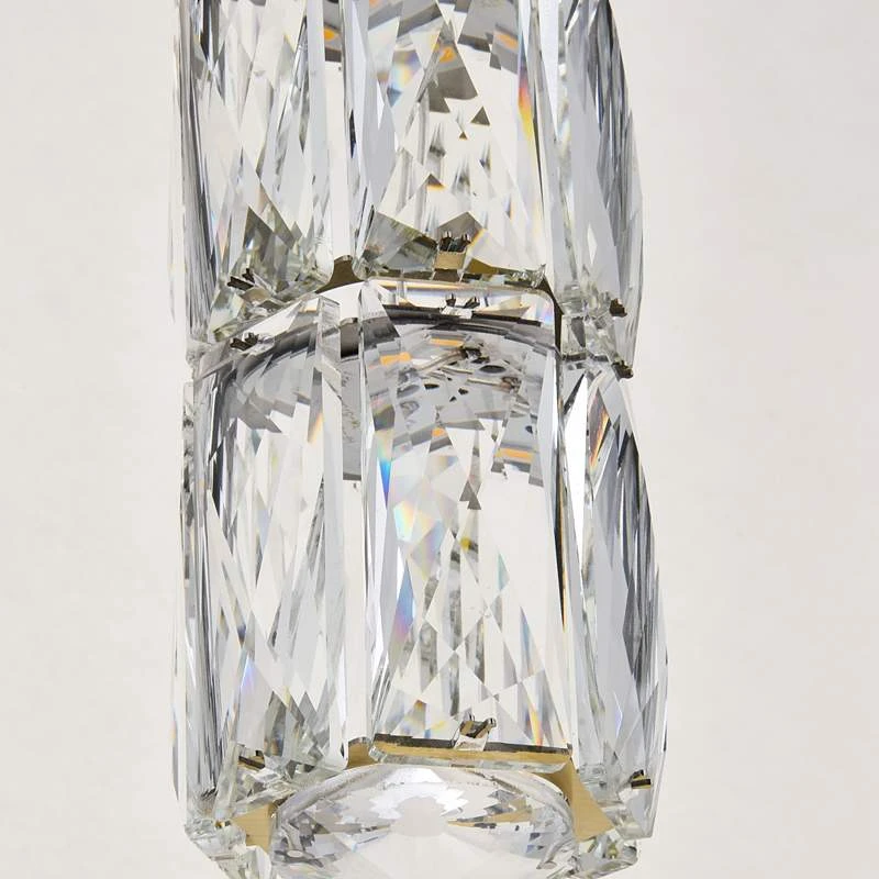 Polaris 36" Wide Gold Crystal LED Linear Multi Light Pendant 7 Polaris 36" Wide Gold Crystal LED Linear Multi Light Pendant - Image 5