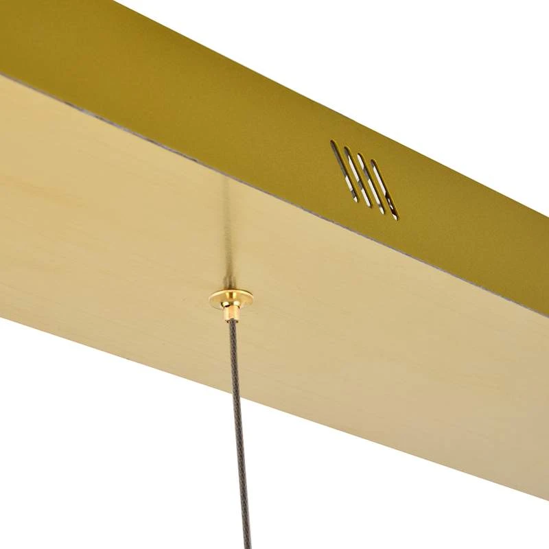 Polaris 36" Wide Gold Crystal LED Linear Multi Light Pendant 8 Polaris 36" Wide Gold Crystal LED Linear Multi Light Pendant - Image 6