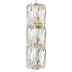 Polaris 6" Wide Chrome And Crystal LED Mini Pendant Light 7 Polaris 6" Wide Chrome And Crystal LED Mini Pendant Light -Golden Lighting Shop polaris 6 inch wide chrome and crystal led mini pendant light 66c97views1