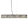 Polia 27" Wide Black Metal 4-Light Island Chandelier